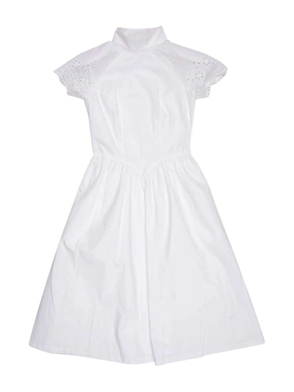 Batsheva Mock Neck Midi Length Dress